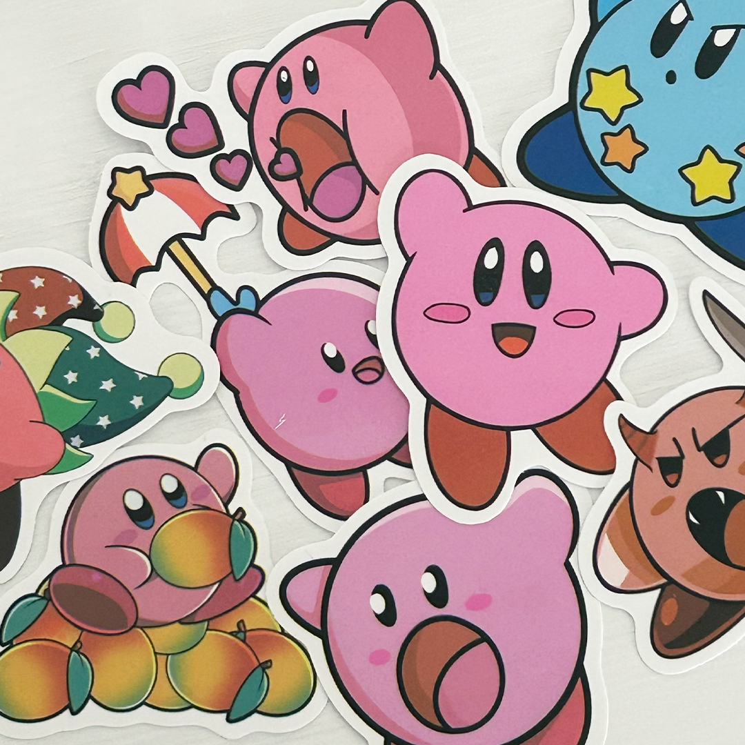 Paquete Stickers - Kirby