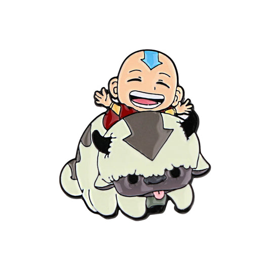 PIN Aang con Momo